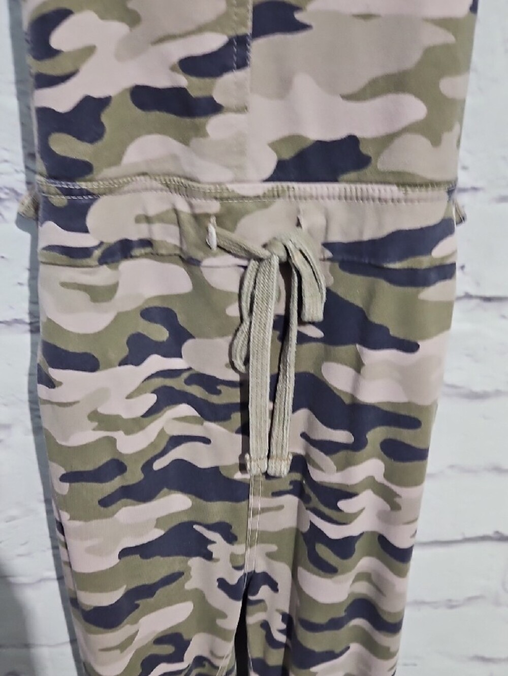 Wallflower Camouflage Overalls in Olive, Navy & Beige - Picture 3 of 10
